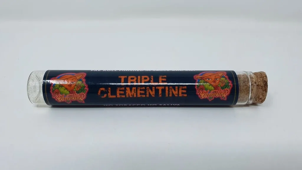 Clementine cannabis flower from the original UK review archive.