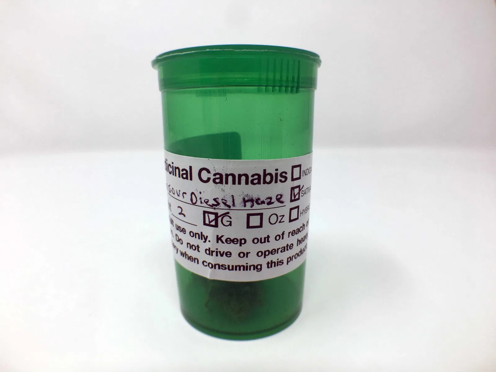 Sour Diesel Haze cannabis flower from the original UK review archive.