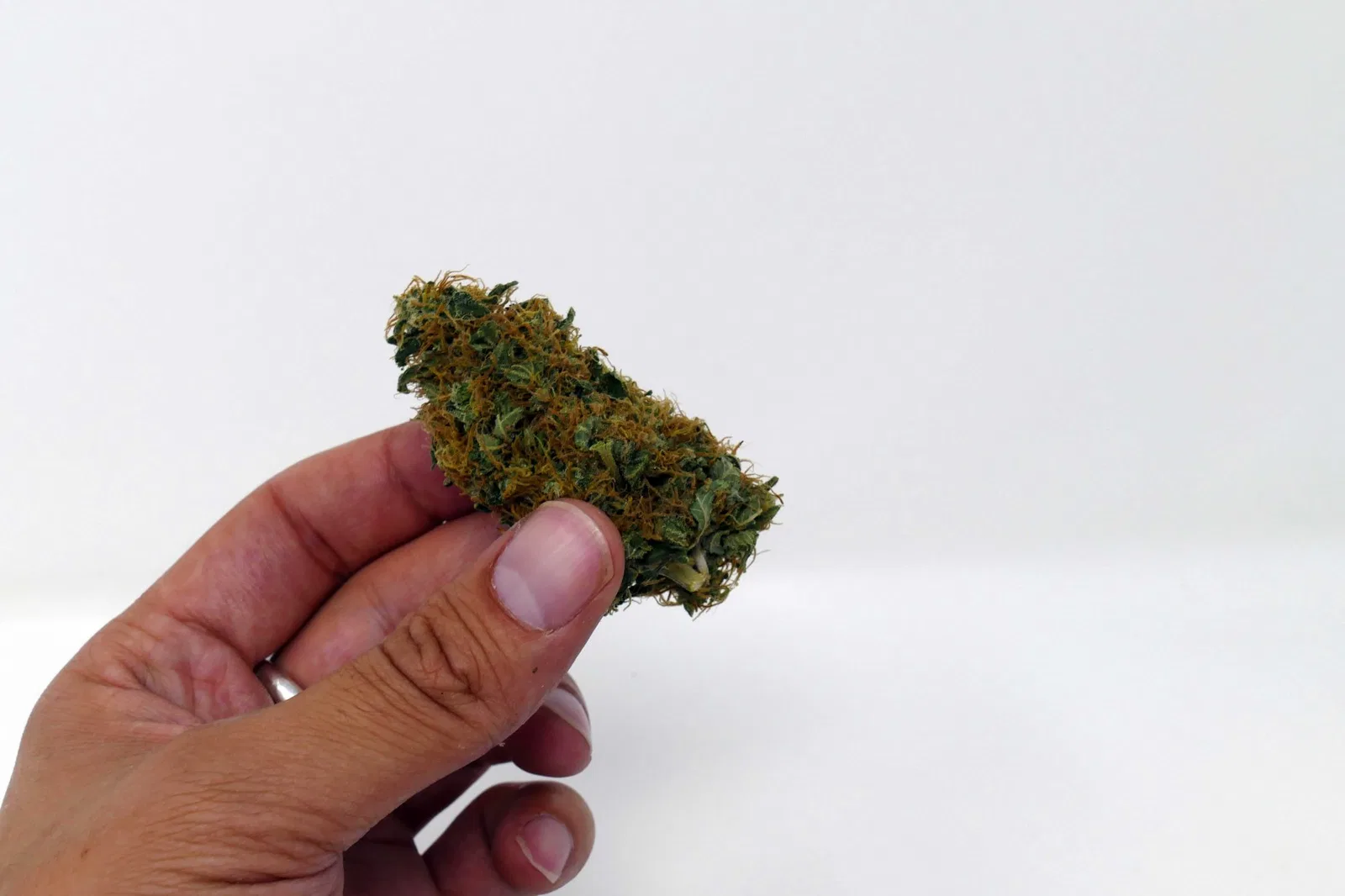 White Widow cannabis flower from the original UK review archive.